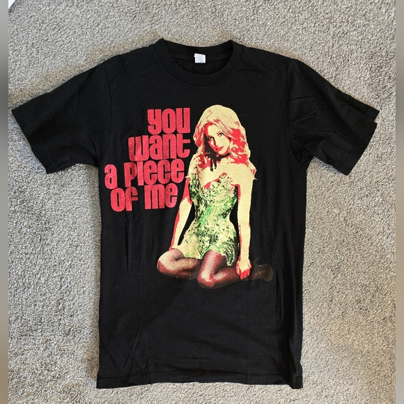 Britney Spears Tops - Britney Spears You Wanna Piece of Me Virgin Mobile 2009 Tour Tee Size Small